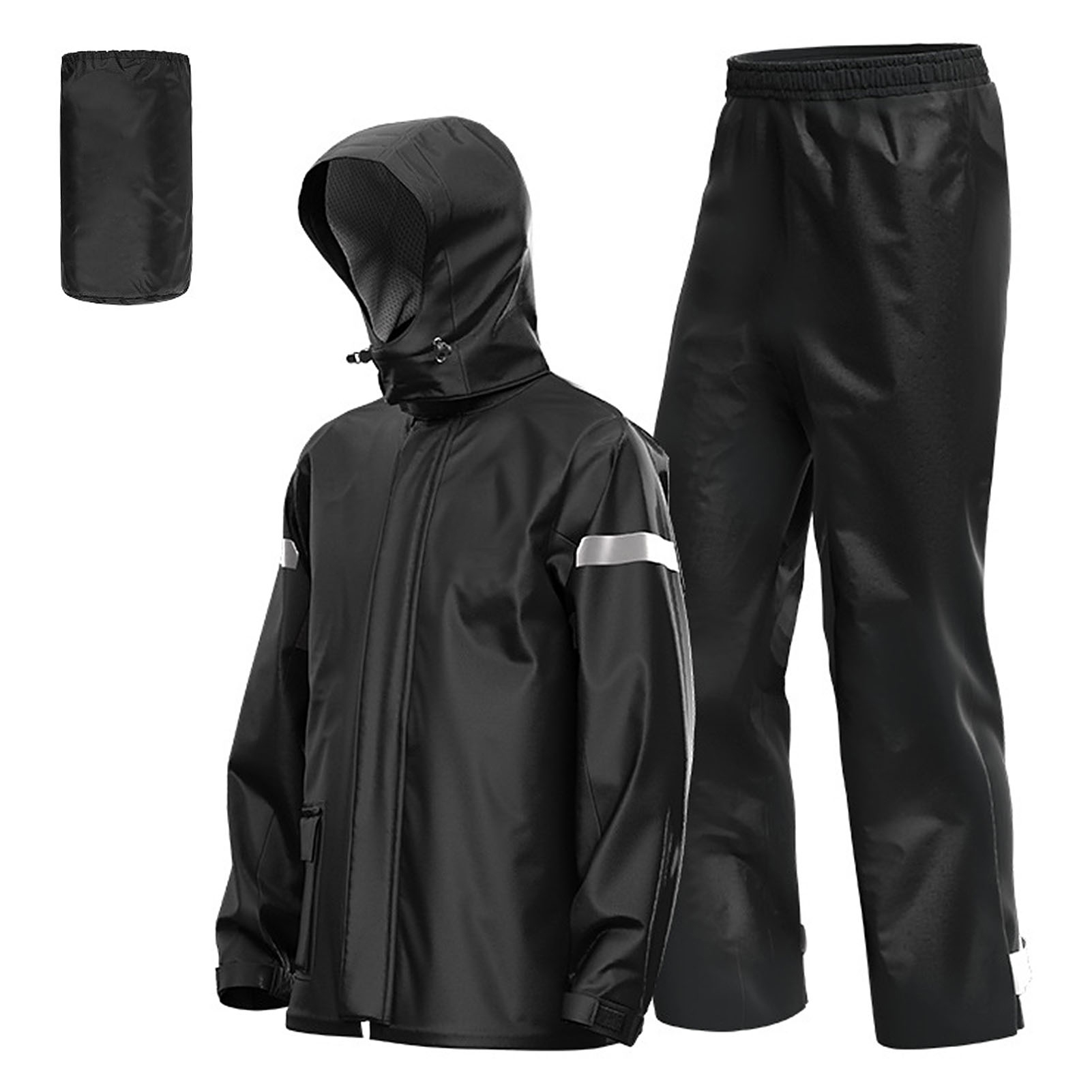 Motorcycle Gear Full Set - Men Motorcycle Rain Suit Outdoor Reflective