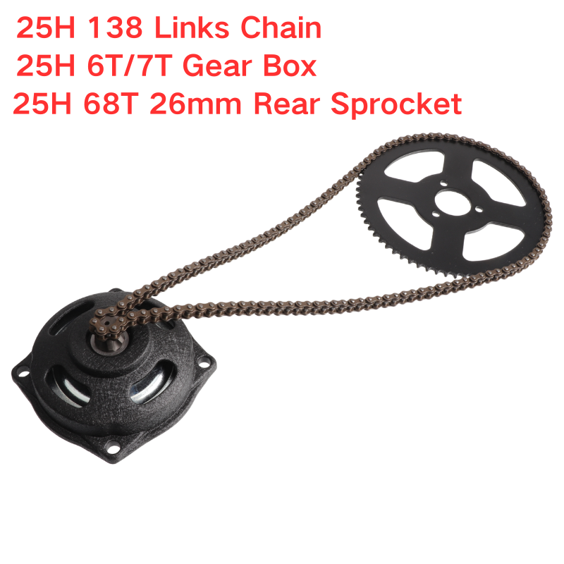 Motorcycle Gear Garage Storage - 25H 138 Link Chain with 6T