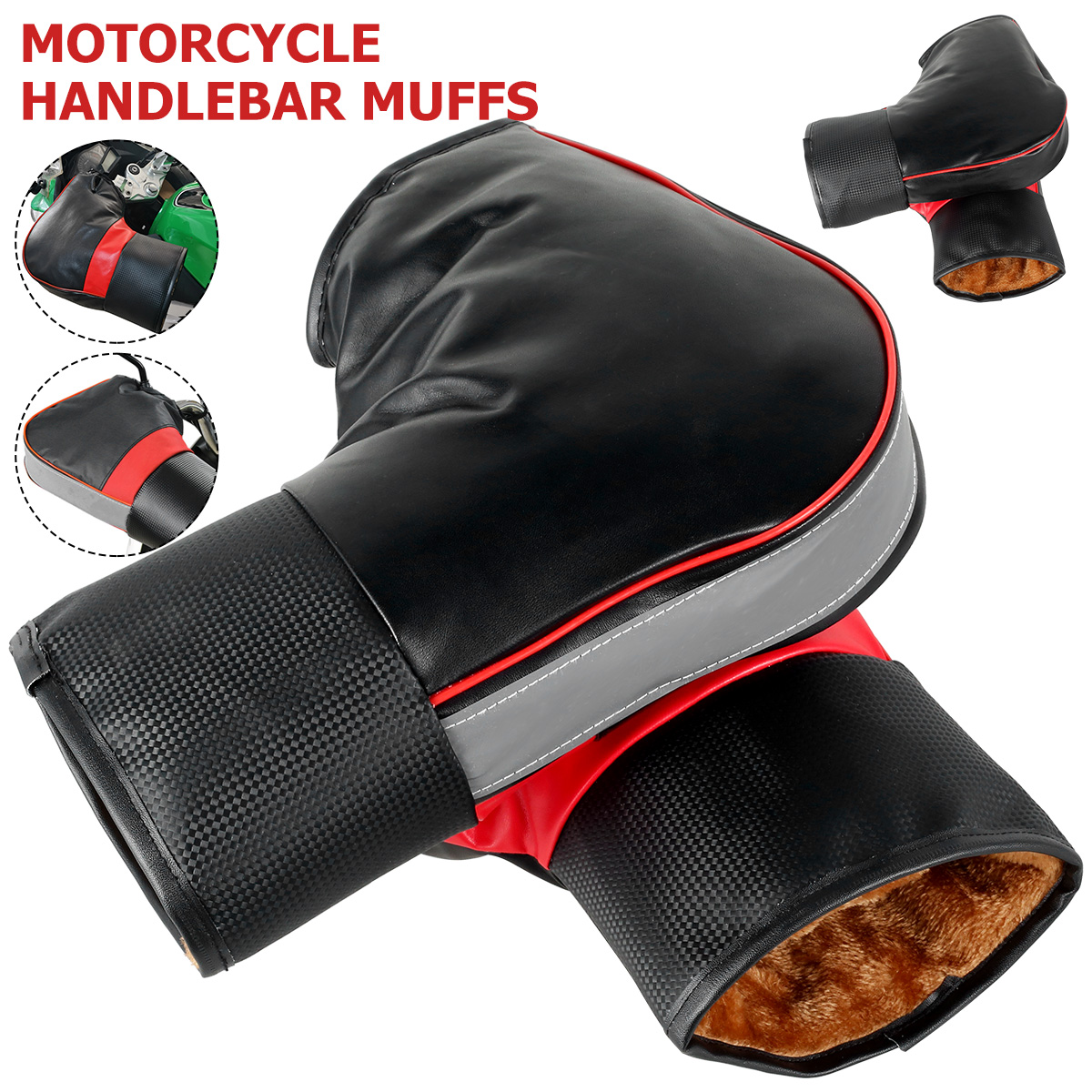 Motorcycle Gear For Winter - 1Pair Motorcycle Handlebar Muffs Protective Motorcycle