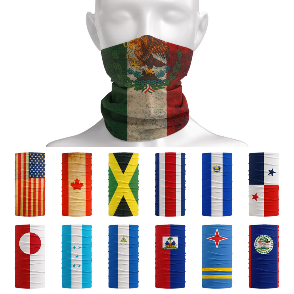 Motorcycle Gear For Women - North America National Flags Bandana Women