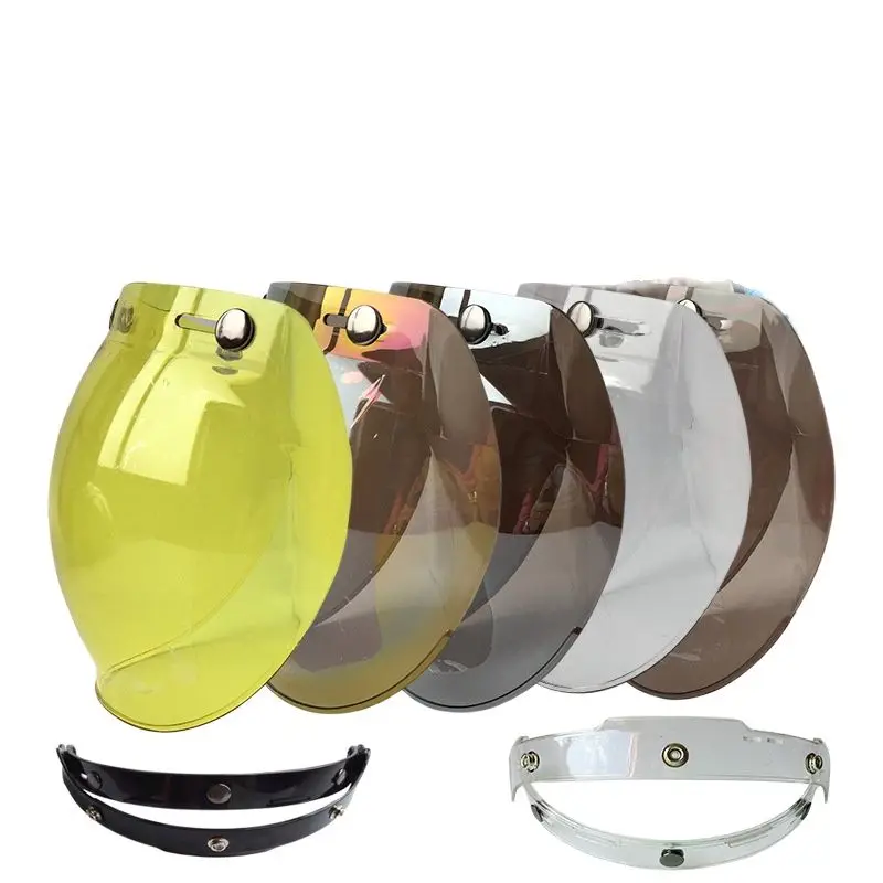 Motorcycle Gear Yellow - Yellow Color Motorcycle Helmet Visor Bubble