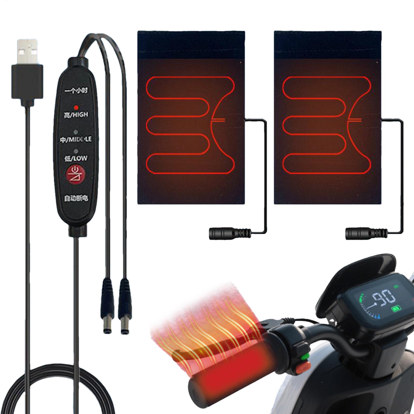 5V Heated Motorcycle Grips USB - Handlebar Grip Heated recension och pris
