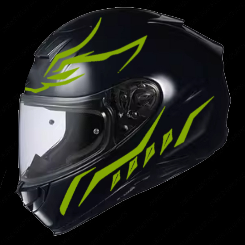 Yellow, Red and Black Motorcyc - Motorcycle Gear Yellow recension och pris