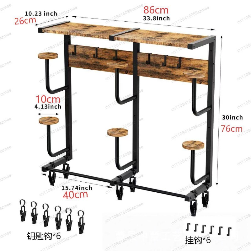 Wall-mounted helmet rack, mult - Motorcycle Gear Garage Storage recension och pris