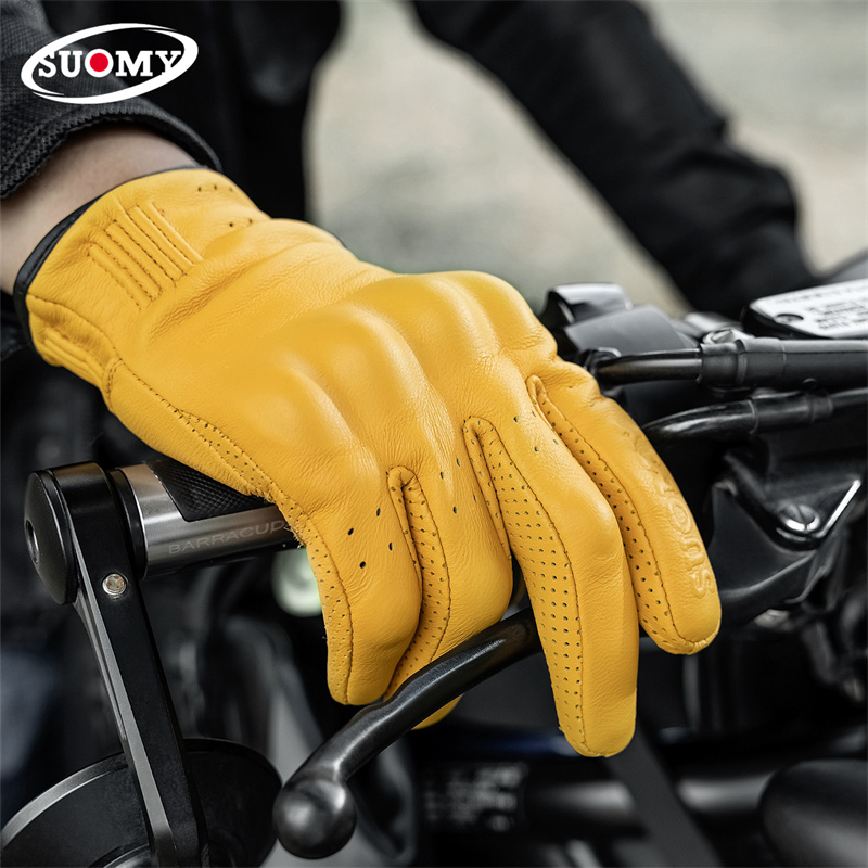 Sheepskin Breathable Motorcycl - Motorcycle Gear Yellow recension och pris
