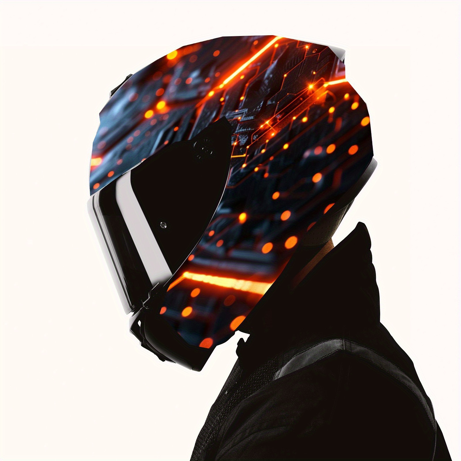 Black Honeycomb Patterns With  - Motorcycle Gear Yellow recension och pris