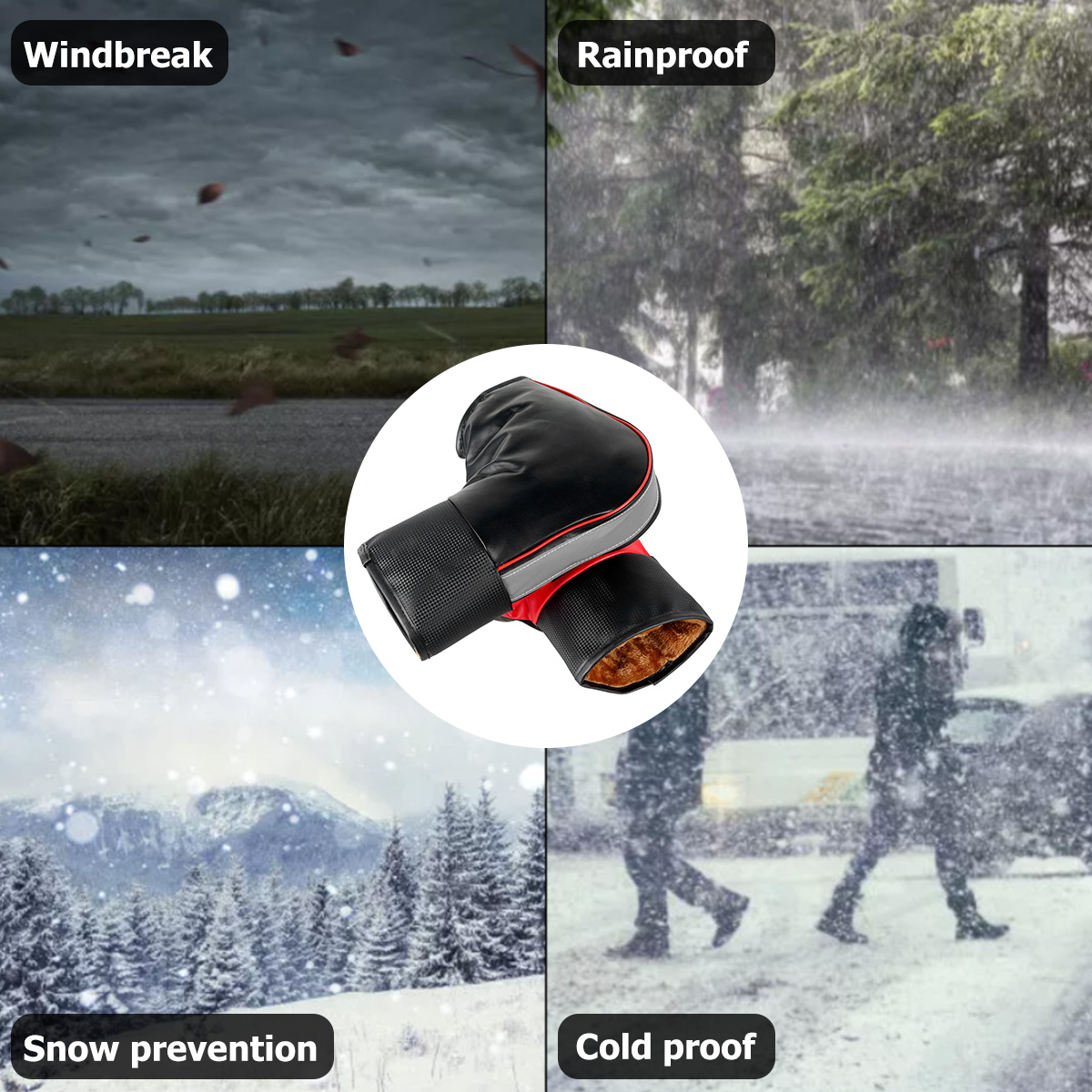 1Pair Motorcycle Handlebar Muf - Motorcycle Gear For Winter recension och pris