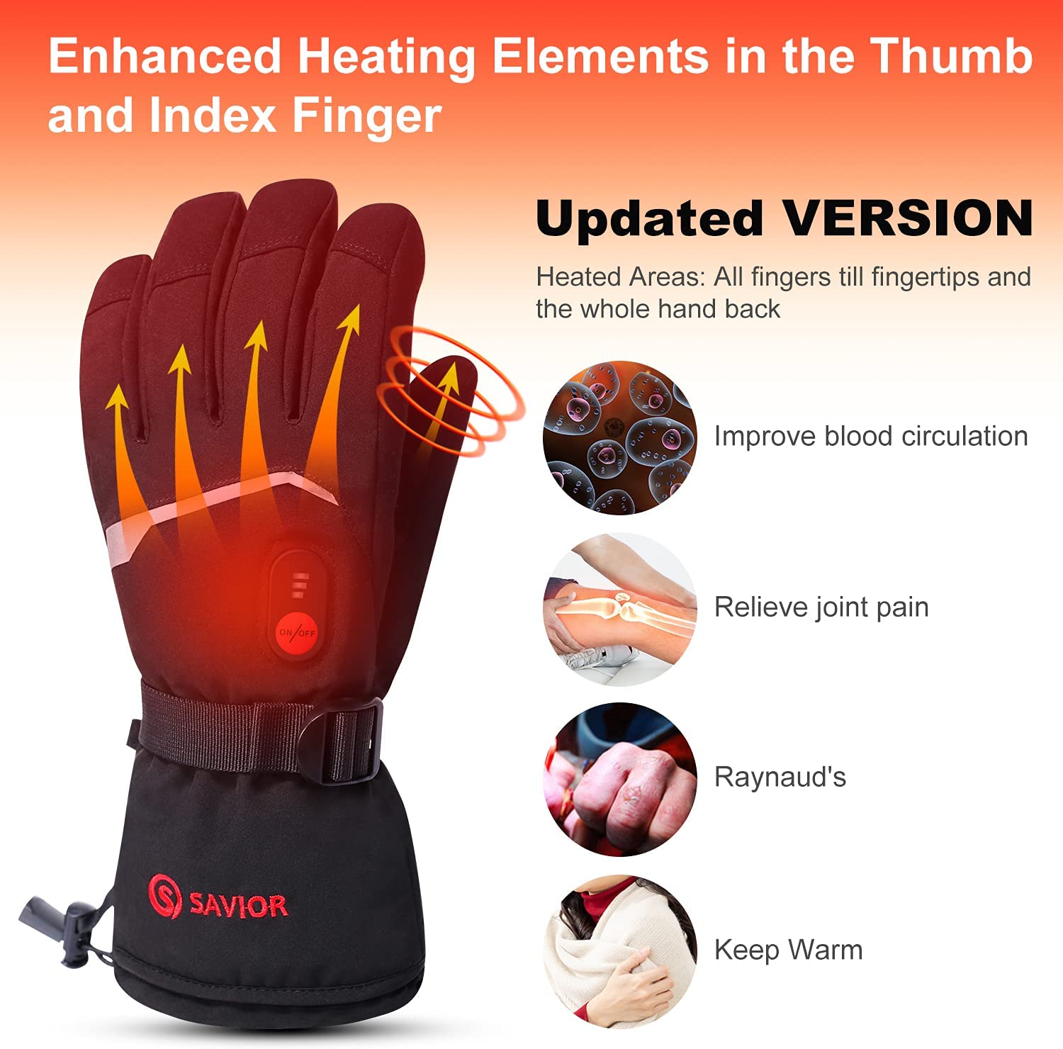 SNOW DEER Winter Heated Gloves - Motorcycle Gear For Winter recension och pris