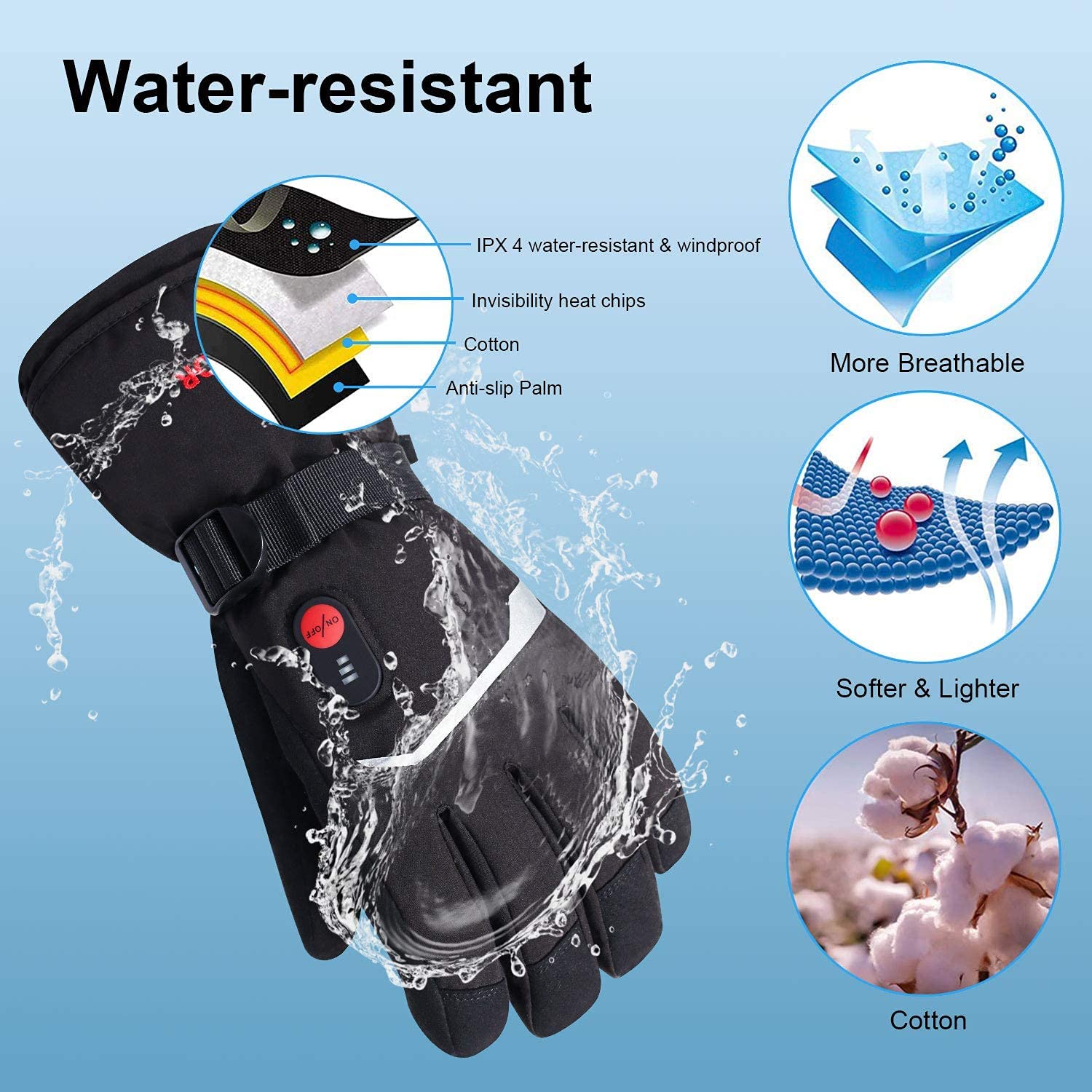 SNOW DEER Winter Heated Gloves - Motorcycle Gear For Winter recension och pris