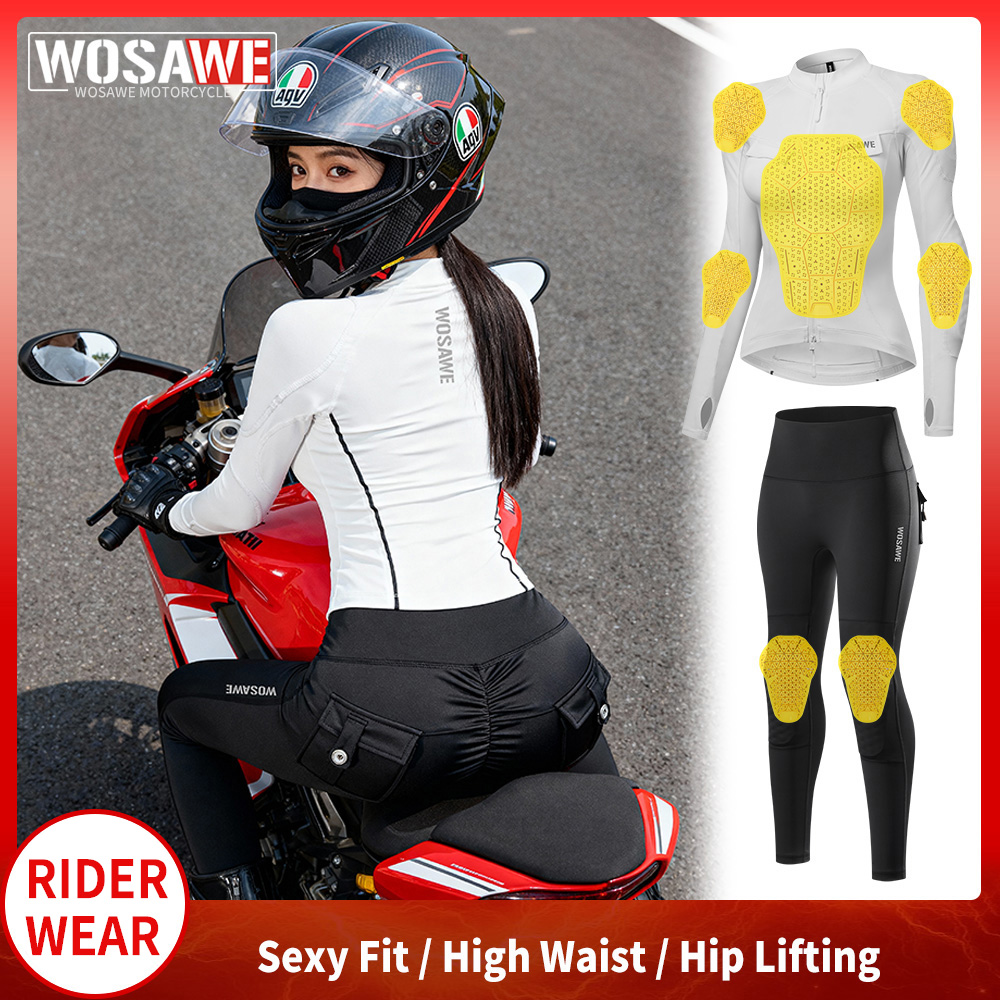 WOSAWE Women Motorcycle Jacket - Motorcycle Gear Full Set recension och pris