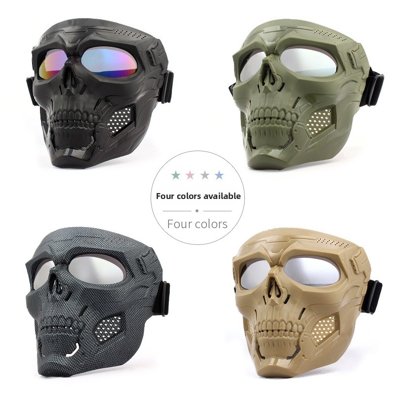 Skull Motorcycle Full Face Mas - Motorcycle Gear Full Set recension och pris