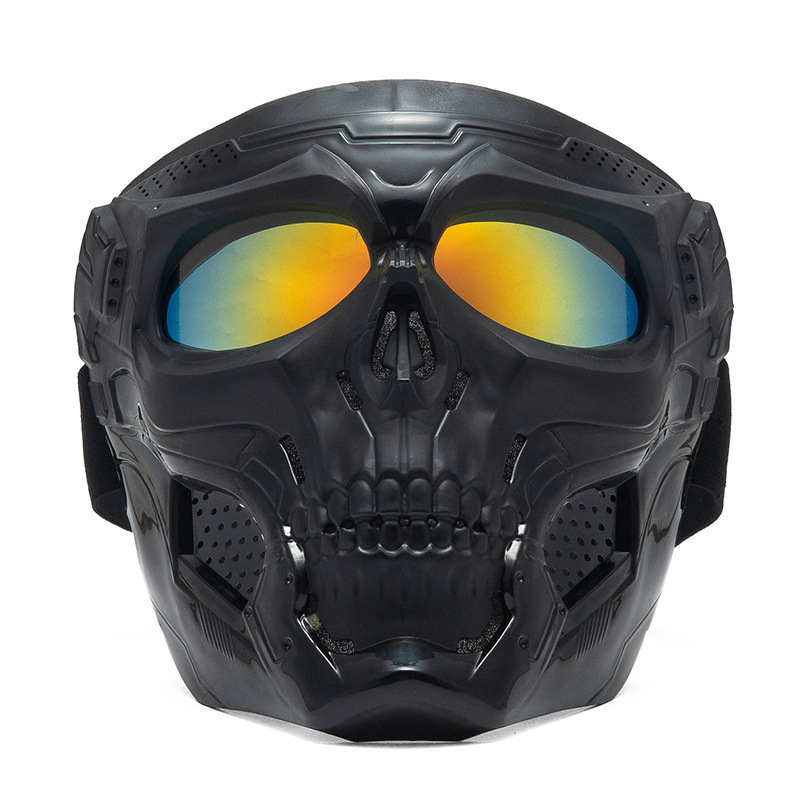 Skull Motorcycle Full Face Mas - Motorcycle Gear Full Set recension och pris