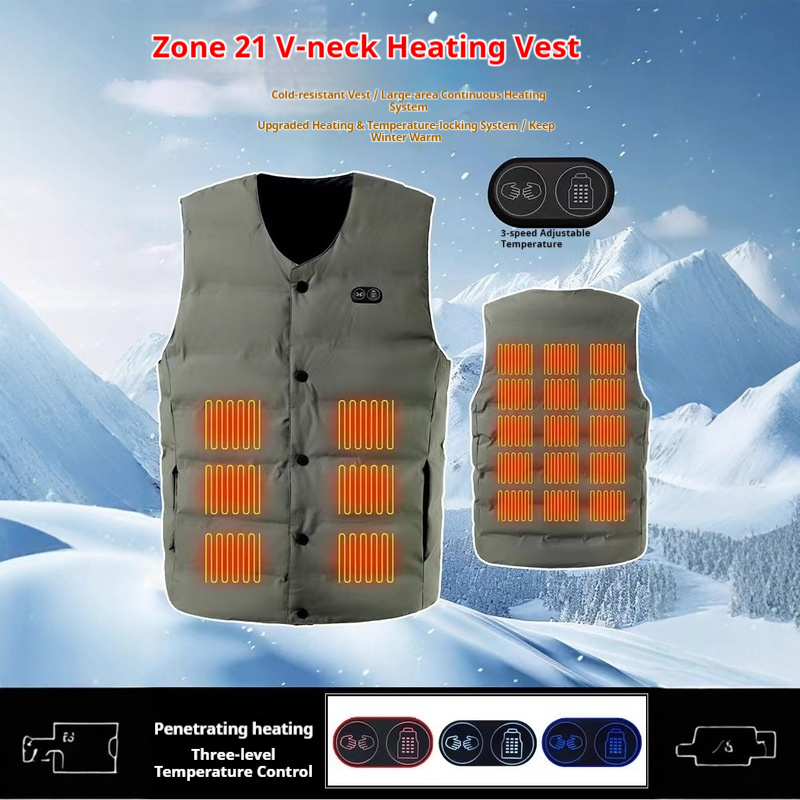 Winter New Style 21 Zone V-Nec - Motorcycle Gear For Winter recension och pris